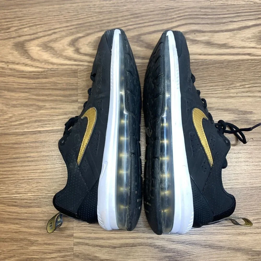 Nike Air Max Genome Sneakers DM7567-001 Black‎ White Gold Shoes Lace-up Mens 7